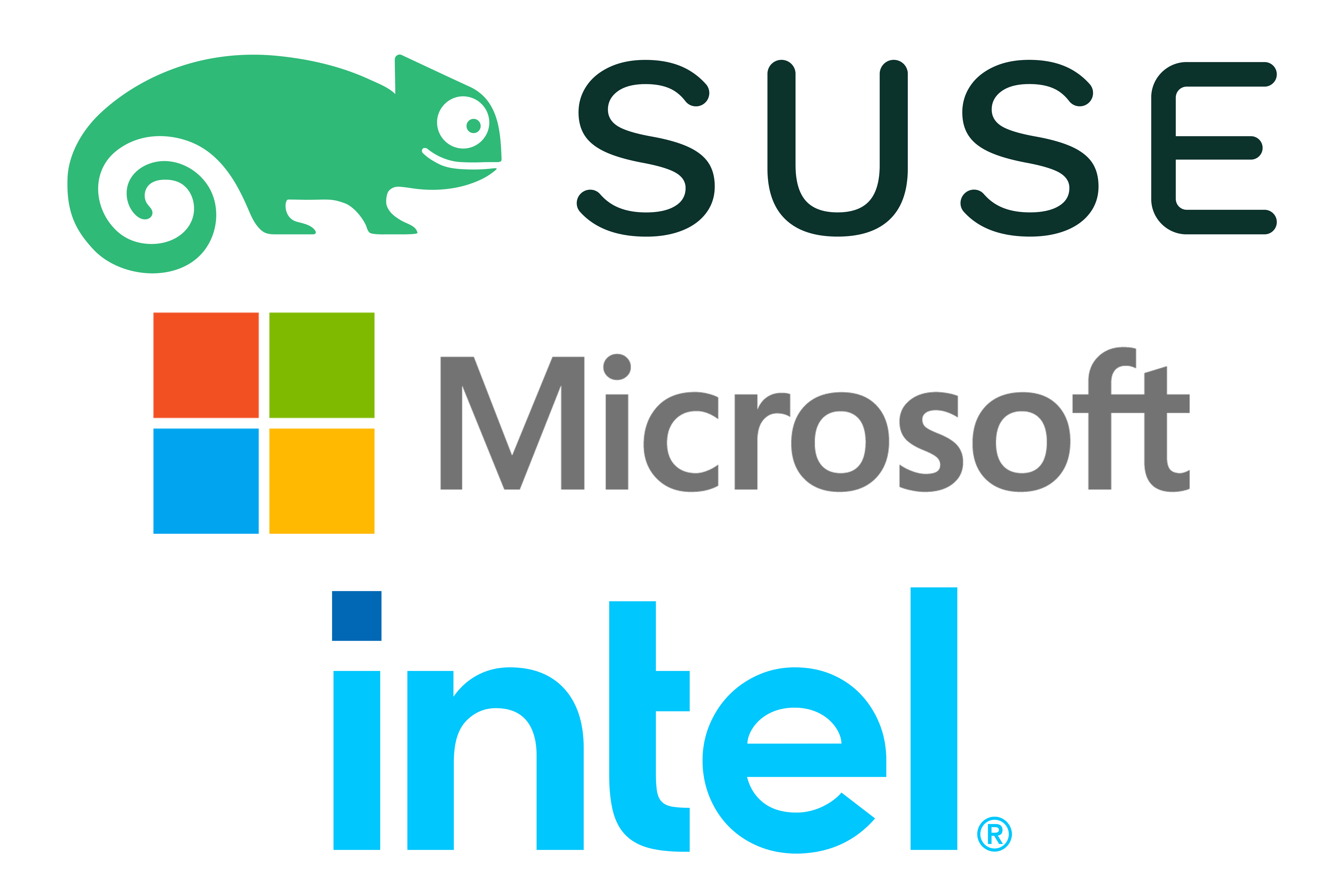 SUSE Microsoft Intel Partnerlogo